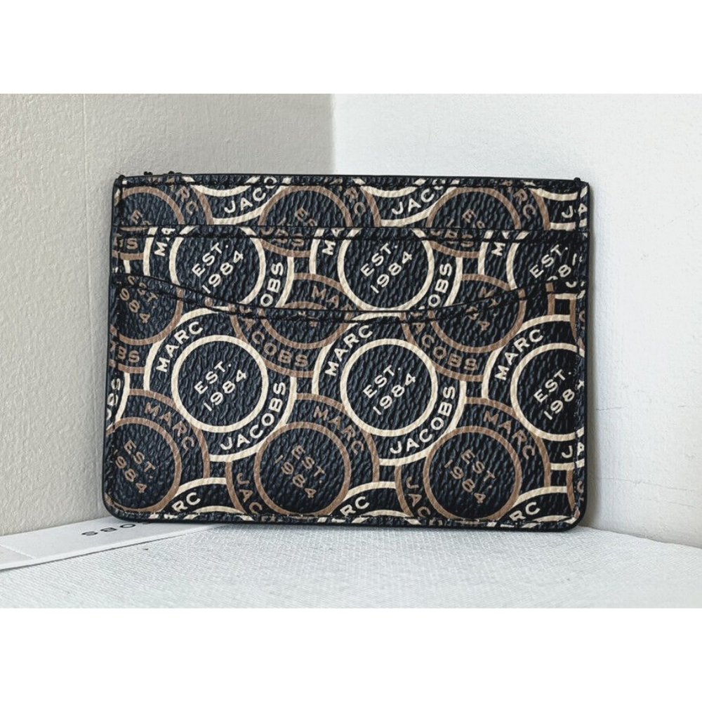 New Marc Jacobs Card Case Black Multi